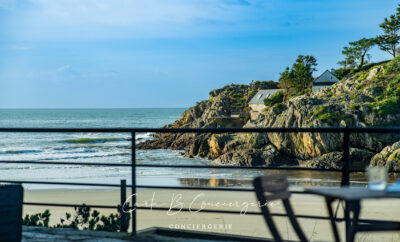 L’OURSIN – STUDIO 2 personnes face à la mer  « LA VILLA DE LA PLAGE DE ROSPICO » NEVEZ