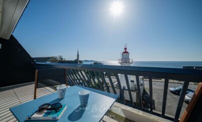 LA PLUME – Appartement vue mer 2 adultes/2 enfants face mer et centre-ville à pieds CONCARNEAU