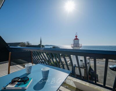 LA PLUME – Appartement vue mer 2 adultes/2 enfants face mer et centre-ville à pieds CONCARNEAU